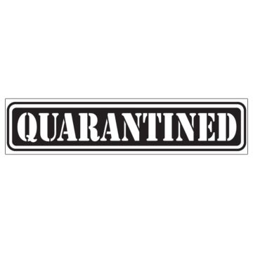 Scrapbook Customs - Quarantined (Laser) Die Cut