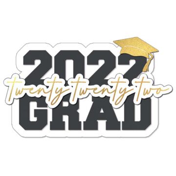Grad Year Black & Gold (Laser) - 2022