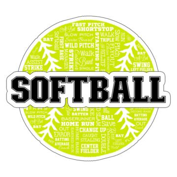 Scrapbook Customs - Collage Laser  - Softball