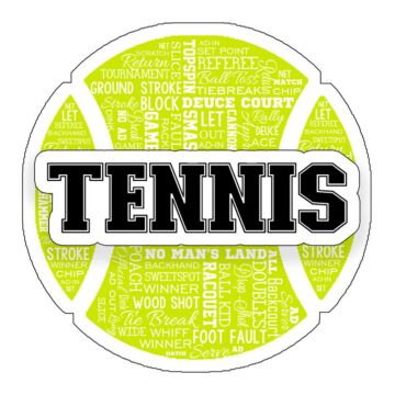 Scrapbook Customs - Collage Laser  - Tennis