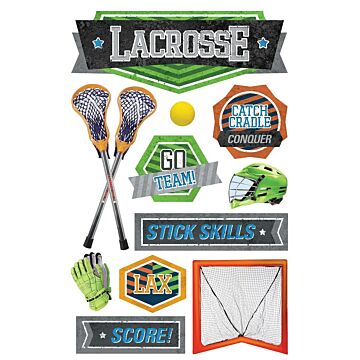 Paper House Lacrosse Dimensional Stickers
