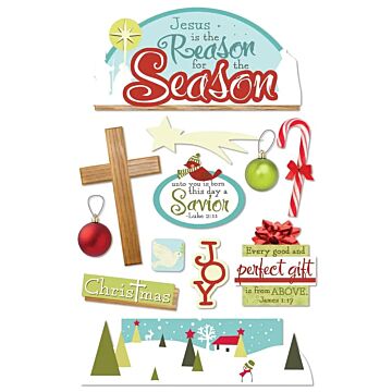 Paper House Reason for the Season 3D Sticker