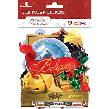 Paper House Scrapbook Stickers - The Polar Express Die Cut Sticker Pack
