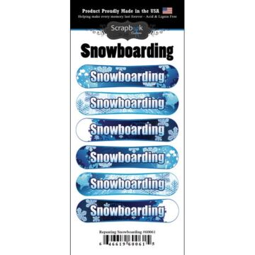 Scrapbook Customs Snowboarding Go Big Sticker 6.5"x3"