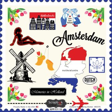 Preorder Scrapbook Customs Holland - Sightseeing Sticker