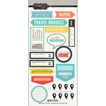 Scrapbook Customs - Travel Adventure #2 Sticker