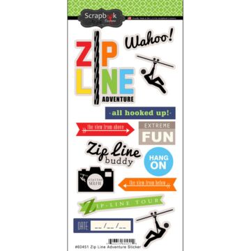 Scrapbook Customs - Zip Line Adventure Sticker