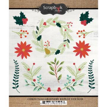 Scrapbook Customs - Christmas Greenery Sticker