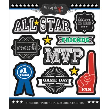 Scrapbook Customs - Generic Sports Chalkboard Sticker