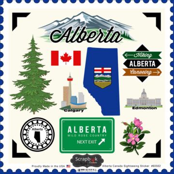 Scrapbook Customs Alberta - Sightseeing Sticker