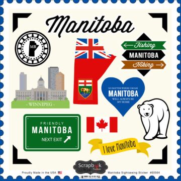 Scrapbook Customs Manitoba - Sightseeing Sticker
