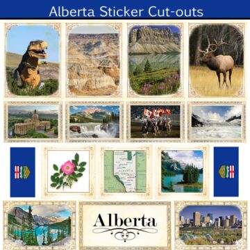 Scrapbook Customs Alberta - Sightseeing Picture Cut-outs Sticker