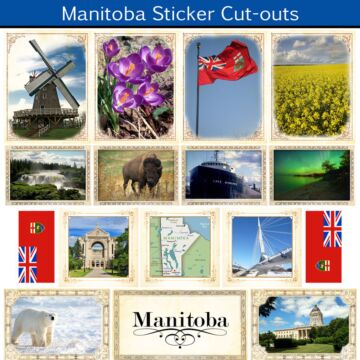 Scrapbook Customs Manitoba - Sightseeing Picture Cut-outs Sticker