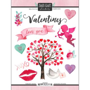 Scrapbook Customs - February Memories Sticker