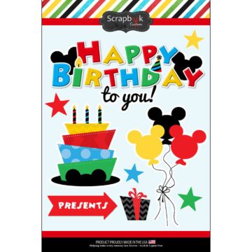 Scrapbook Customs - Magical Birthday Sticker