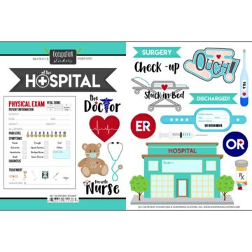Scrapbook Customs - Patient - Stickers 2 Pack