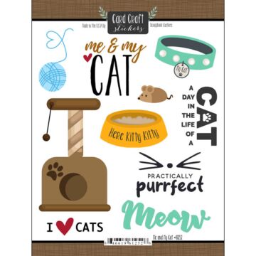 Scrapbook Customs ME AND MY CAT STICKER