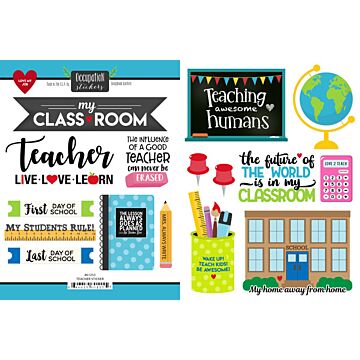 Scrapbook Customs - Teacher - Stickers 2 Pack