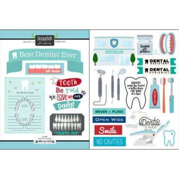 Preorder Scrapbook Customs Dentist Sticker