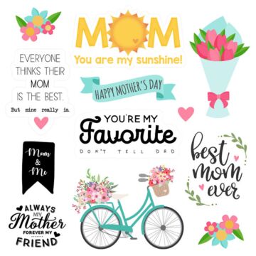 Scrapbook Customs - Mother's Day Sticker