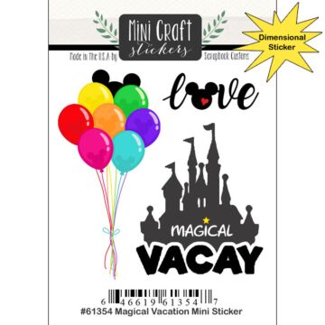 Scrapbook Customs - Magical Vacation Mini Craft Sticker