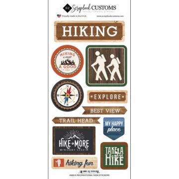 Preorder Scrapbook Customs Hiking, Life is Better Sticker