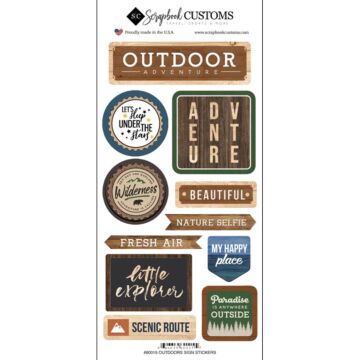 Scrapbook Customs - Life is Better Outdoors (Stickers)