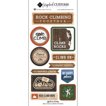 Scrapbook Customs - Life is Better Rock Climbing (Stickers)
