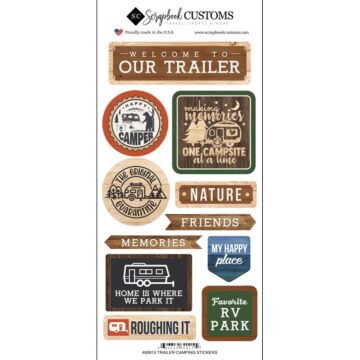 Scrapbook Customs - Life is Better Trailer Camping (Stickers)