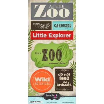 Scrapbook Customs - At The Zoo Sticker