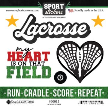 Lacrosse Love Sticker