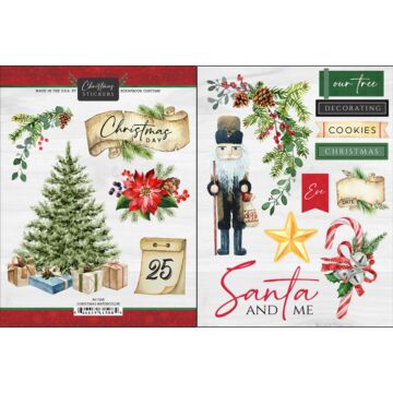 Scrapbook Customs Christmas Watercolor Sticker