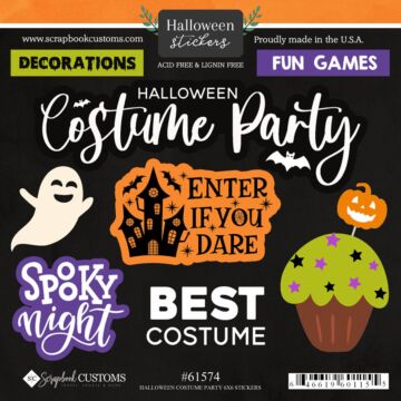 Scrapbook Customs Halloween Costume Party Sticker