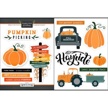Scrapbook Customs Pumpkin Picking Patch Sticker