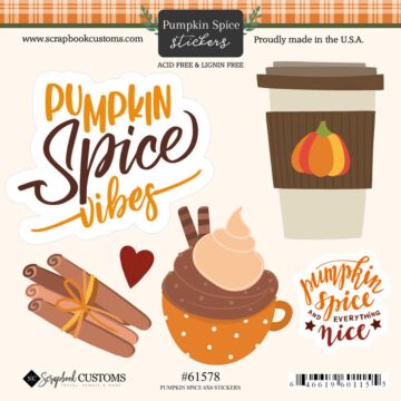 Scrapbook Customs Pumpkin Spice Sticker