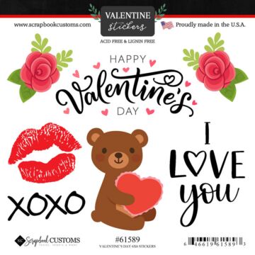 Scrapbook Customs Valentine's Day Sticker
