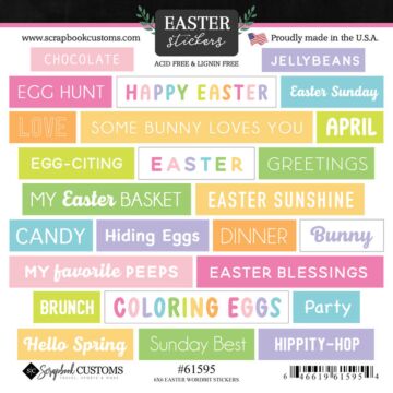 Scrapbook Customs Easter Wordbits Sticker