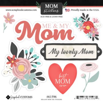 Scrapbook Customs ME & MY MOM STICKER