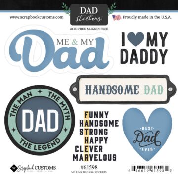 Scrapbook Customs Me & My Dad Sticker
