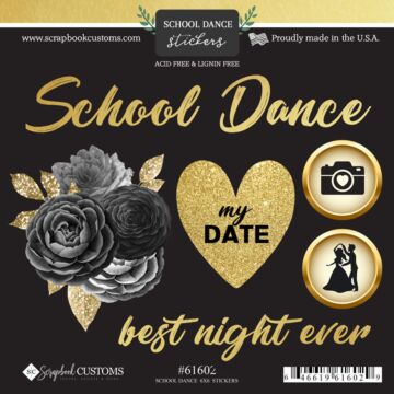 Scrapbook Customs School Dance Sticker
