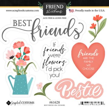 Scrapbook Customs 6x6 Stickers - Best Friends