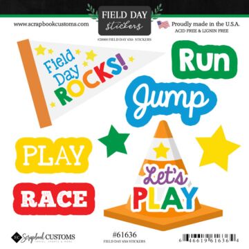 Scrapbook Customs Field Day Sticker