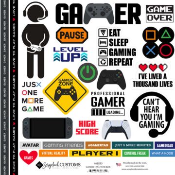Preorder Scrapbook Customs Gamer Sticker