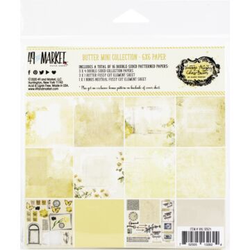 49 and Market Collection Pack 6"X6"-Vintage Artistry Butter