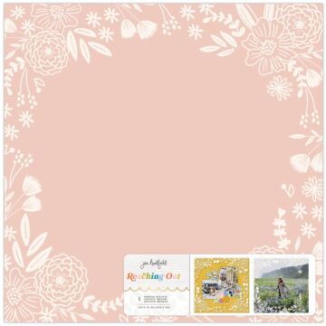 American Crafts Jen Hadfield Reaching Out Specialty Paper 12"X12"-Acetate W/White Printing
