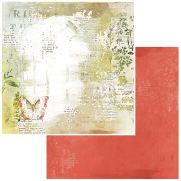 49 and Market Vintage Artistry Naturalist Double-Sided Cardstock 12"X12"-Tattered Wings