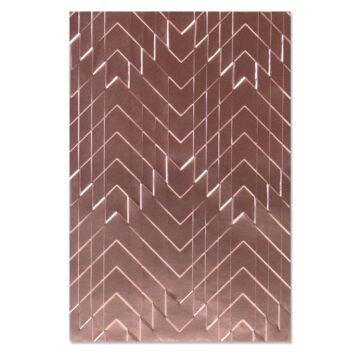 Sizzix Georgie Evans Sizzix 3-D Textured Impressions Embossing Folder - Staggered Chevrons