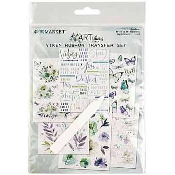 49 and Market ARToptions Viken Rub-Ons 6"X8"-6 Sheets