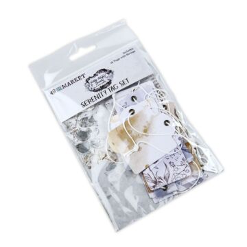 49 and Market Vintage Artistry Serenity Tag Set-18 Tags With Strings