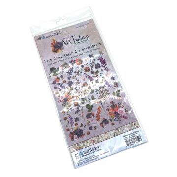49 and Market ARToptions Plum Grove Laser Cut Outs-Wildflowers
